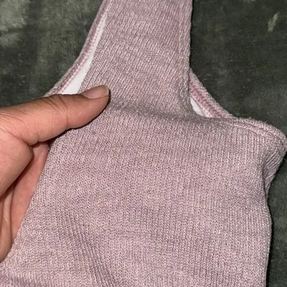 One-Piece Swimsuit Women's Medium Mauve Purple Polka Dot Cut Outs Swimwear - Picture 3 of 7